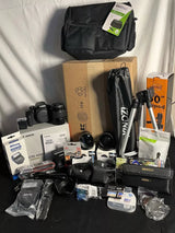 Canon EOS 4000D Black Optical Digital SLR Camera Kit With Tripod