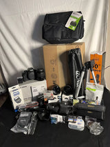 Canon EOS 4000D Black Optical Digital SLR Camera Kit With Tripod