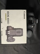 Canon EOS 4000D Black Optical Digital SLR Camera Kit With Tripod