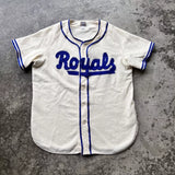 Ebbets Field Flannels Montreal Royals Baseball Jersey - White, Size L