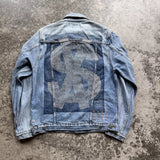 Ksubi Denim Overcoat Jacket - Blue, Size L