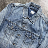 Ksubi Denim Overcoat Jacket - Blue, Size L