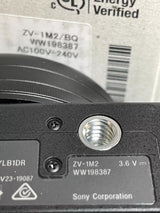 Sony ZV-1M2 Black Wide Angle Zoom Lens Bluetooth Compact Digital Camera
