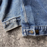 Vintage Carhartt 90s Denim Bomber Jacket - Blue, Size XL