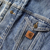 Vintage Carhartt 90s Denim Bomber Jacket - Blue, Size XL