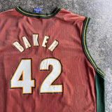 Champion Seattle Supersonics Vin Baker Basketball Jersey - Red, Size L