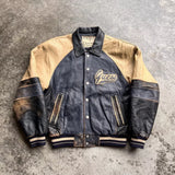 GUESS Vintage 90s Bomber Jacket - Blue, Size S