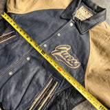 GUESS Vintage 90s Bomber Jacket - Blue, Size S
