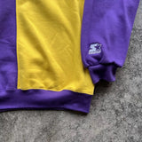 Starter Utah Jazz NBA Sweatshirt - Yellow & Purple, Size L