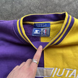 Starter Utah Jazz NBA Sweatshirt - Yellow & Purple, Size L