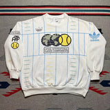 Vintage adidas Tennis Sweatshirt - White, Size L
