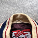Vintage Ebbets Field Flannels Varsity Jacket - Red, Size 2XL