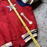 Vintage Ebbets Field Flannels Varsity Jacket - Red, Size 2XL