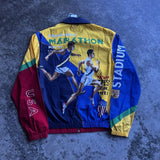 Ralph Lauren Polo Stadium Marathon Windbreaker Jacket - Multicolor, Size M