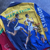 Ralph Lauren Polo Stadium Marathon Windbreaker Jacket - Multicolor, Size M