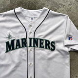 Russell Athletic Seattle Mariners Ichiro Suzuki Baseball Jersey - White, Size L
